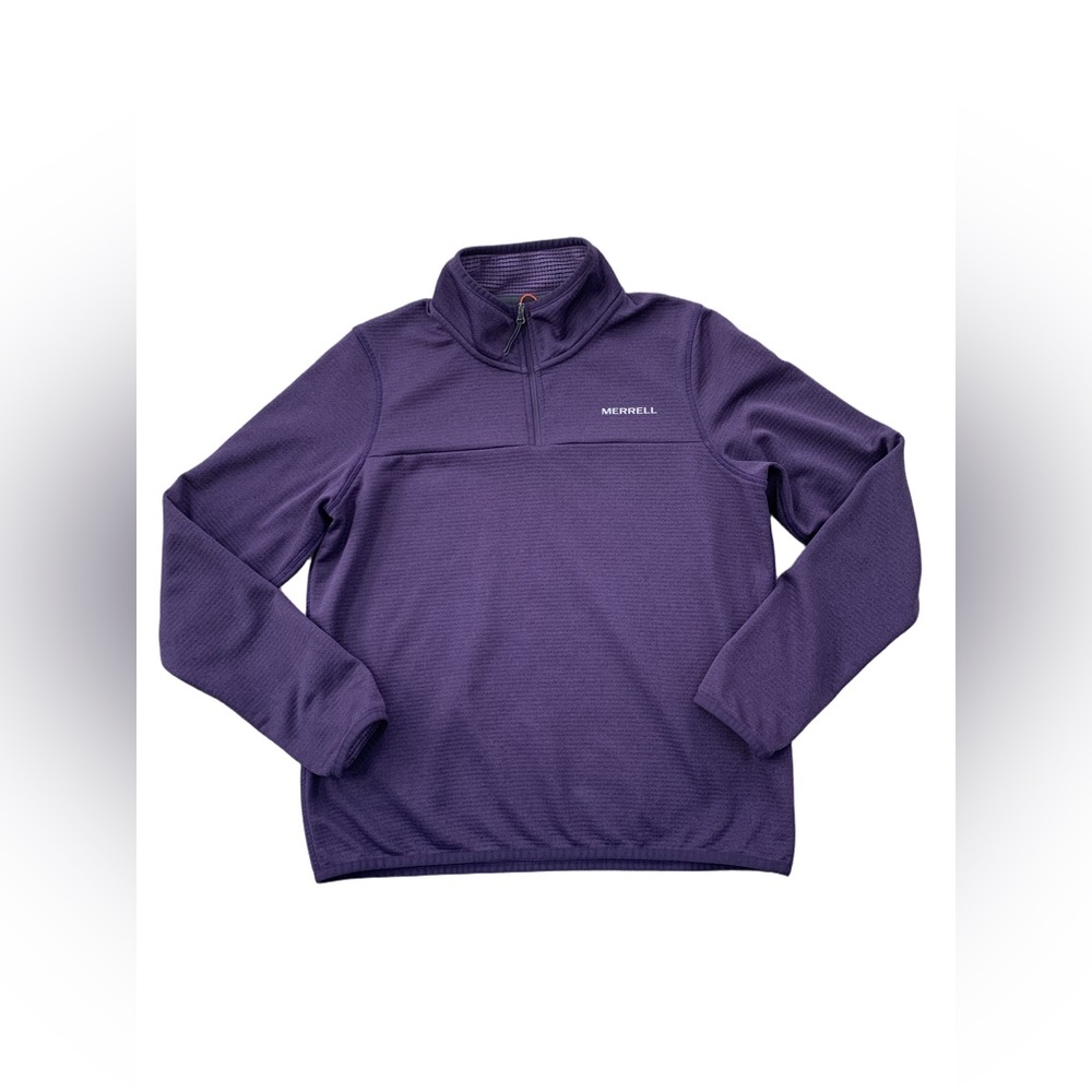Merrell Womens Size Small Purple Quarter 1/4 Zip Athletic Pullover Hiking Jacket